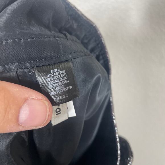 Express Design Studio Womens 4 Mini Skirt Gunmetal Black Metallic Button Trim - Picture 7 of 8